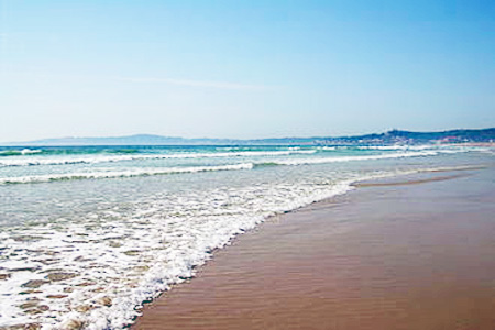 Playa O Espino, Pontevedra, Galicia, España
