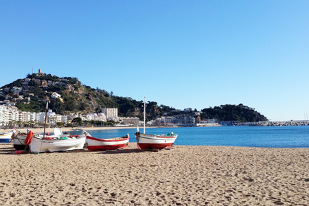 Playa les Barques, l'Escala, Girona, Cataluña