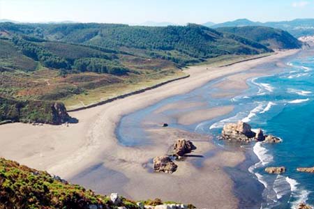 Playa Punta Corveira, Barreiros, Lugo, Galicia